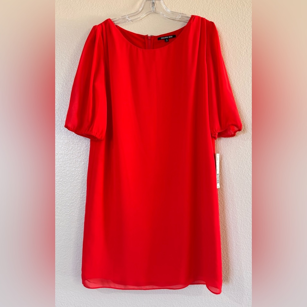 Gianni Bini Morgan Flame Red Orange Dress NWT Medium